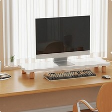 Monitor Riser Minimalist Monitor Stand with Wooden Legs Laptop Stand Stylish picture