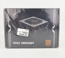 MSI MAG A650BN 650W ATX Power Supply 80 Plus Bronze 1 Fan Black Sealed picture