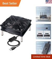 Whisper-Quiet USB Fan with Adjustable Speed - Perfect for TV Boxes & PCs picture