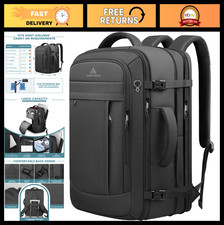 50L Expandable Travel Backpack, Water-Resistant Laptop Bag for 17
