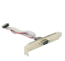 1-Port 50cm DB9 COM Serial Port Bracket Cable 10Pin 2.0mm Pitch IDC Header RS232 picture