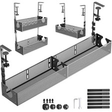 Multi-Model under Desk 1.25 Ft. Cable Management Metal under Desk Wire Managemen picture