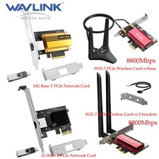 WAVLINK BASE-T/M.2/PCIE NETWORK CARD WIFI6/7 NETWORK ADAPTER INTEL AX210 BRACKET picture