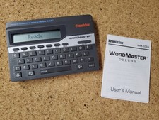 Franklin Wordmaster Deluxe WM-1055 Electronic Thesaurus Manual Tested Works Vtg picture