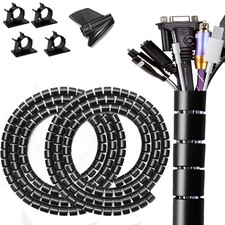 Fanoshon Large PC Cable Management Tube Sleeve Under Desk Wire Organizer for ... picture