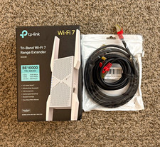 TP-LINK BE10000 Tri-Band Wi-Fi 7 Range Extender RE653BE White picture