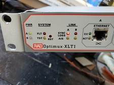 RAD Optimux-XLT1 Fiber Optic Multiplexer OP-XLT1/AC/R/ST85 (C) 3 X OP-M 4T1/BAL picture