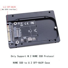 High Quality Aluminum Alloy Case M.2 NVME SSD to U.2 SFF-8639 Adapter Case picture