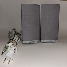 Vtg Sony Vaio PC Computer Speaker System 1-825-355-12 Tested Works BASICALLY NEW picture