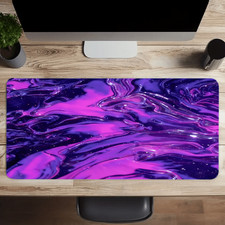 1pc Non-Woven Fabric Purple Light Flowing Dreamy Light And Shadow Keyboard Mou picture