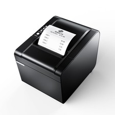 POS Printer, 80mm USB Thermal Receipt Printer,Black picture