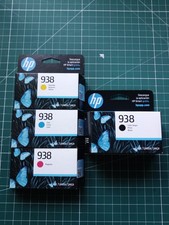 HP Genuine/Original 938 4-Pack Inkjet Cartridges Cyan Magenta Yellow Blk 9/25 picture