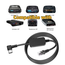 Radar Detector Cable, USB-C to RJ11 Plug Cord, 3.3Ft for Escort Passport 9500i picture