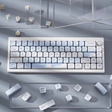 95 Keys Cute Puppy Cat Cartoon PBT Keycaps MOA Profile Mechanical Keyboard picture