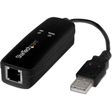 StarTech.com USB 2.0 Fax Modem - 56K External Hardware Dial Up V.92 Modem/ Do... picture
