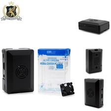 Sleek Active Cooling Media Center PC Case for Raspberry Pi 3 - Matte Black picture