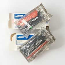 Samsung CLT-K407S Black Toner K407 Cartridge GENUINE OEM Open Box SET READ 2pcs picture