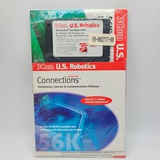 Vintage 1998 3Com US Robotics 56K Modem Installation Disk & CD Combo picture