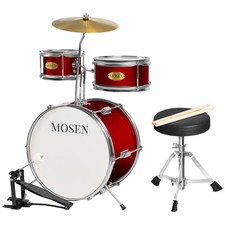 MOSEN Drum Set 3-Piece Beginner Drum Set Junior Drum Kit with Adjustable Throne, picture