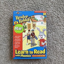 Reader Rabbit Learn to Read with Phonics 1st & 2nd Grade for PC, Mac New Sealed picture