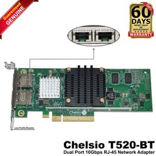 Dell Chelsio T520-BT Dual-Port 10GbE RJ45 PCIe Network Adapter Card PVMTG picture