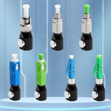 7pcs Bare Fiber Optic Adapter Connector FC SC ST LC Round OTDR Test convertor picture