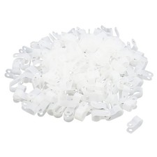 200Pcs 3/8 Inch R-Cable Clamps Nylon Cable Organizer Clips picture