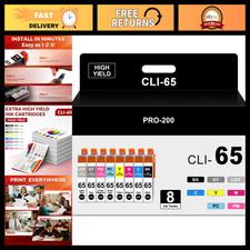 8-Pack CLI-65 Ink Cartridges Compatible for Canon PRO-200 & 200S Printers picture