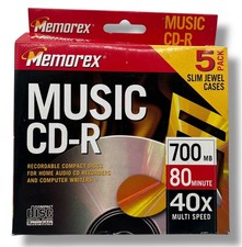 Lot of 4 Packs Memorex Music CD-R 4 Pack New Sealed Open Box Jewel Cases picture