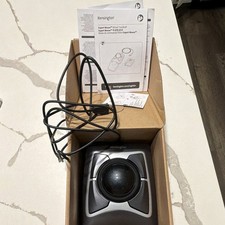 Kensington Expert Mouse Wired Optical Trackball w/ Scroll Ring Black Silver picture