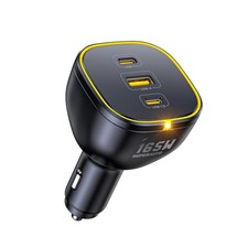 Fast Car Charger AOHI 165W 140W USB C PPS 45W 3-Port Black picture