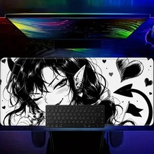 DOS Large Gaming Mouse Pad Compatible for PC/Laptop Desk with Non-Slip Base & picture