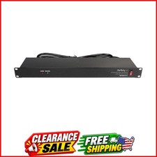 StarTech 8-Outlet 1U PDU, 120V/15A, Surge, 6ft Cord, TAA RKPW081915 picture