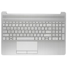 L52023-001 New Palmrest Non-Keyboard Touchpad Silver for HP 15S-DU 15S-DY 15-DW picture