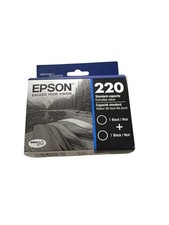 Genuine Epson 220 T220120 Durabrite Ultra Black Ink Cartridge - Exp.01/27 picture