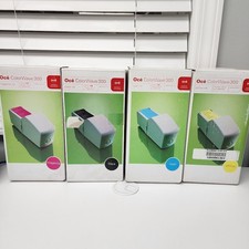 OCE COLORWAVE 300 INK TANK CYAN, MAGENTA, YELLOW BLACK LOT OF 4 picture