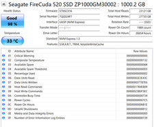 Seagate FireCuda 520 1TB NVMe m.2 2280 Gaming SSD 98% life remaining picture