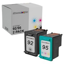 2PK #92 #95 BLACK COLOR for HP C9362WN C8766WN PhotoSmart C4440 C4450 335xi 4473 picture