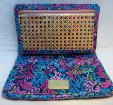 Lilly Pulitzer Laptop Sleeve Leatherette Aegean Navy Calypso Coast 14