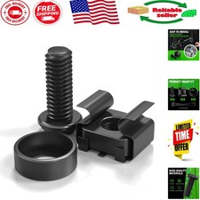 Durable 50 Pcs M6 x 16mm Rack Mount Screws & Washers for Secure Mounting picture