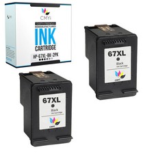2PK Compatible HP 67XL Black Printer Ink for DeskJet 4155e 2755e 2700 2732 2855e picture