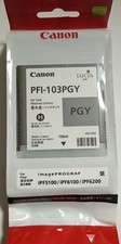 Canon PFI-103PGY Photo Gray Ink Tank Genuine New Unused Expired 2017 Japan picture