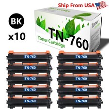 10PACK TN-760 TN760 Toner Cartridge for HL-L2370DW HL-L2350DW HL-L2395DW picture