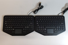 Lot of 2 iKey SkinnyBoard SB-87-TP-USB Backlit Keyboards w/ Touchpads picture