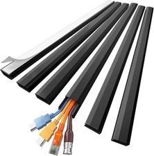 UL94 V-0 Rated 85in Cable Raceways - Safe Wire Management for Home & Office picture