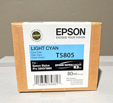 Exp 2017 Epson Genuine T5805 Light Cyan Ink Cartridge 80ml Stylus Pro 3800/3880 picture