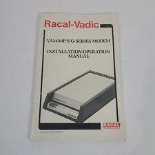 Vintage 1982 Original Racal-Vadic VA3450P/S/G-Series Modem Operation Manual picture