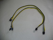 2 PACK 24 inch 16AWG 6 Pin Male to 8 Pin (6+2) Male PCIE Power Cable picture