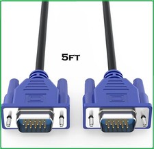 Fast Shipping 5FT VGA SVGA Cable Adapter Male to Male LCD PC TV picture