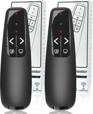 2 Units Wireless Presenter Remote USB Clicker for PPT Classroom Slideshow picture
